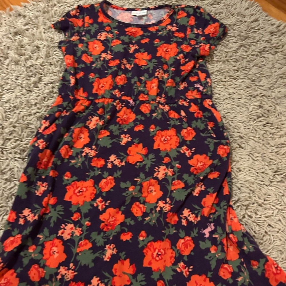 Lularoe girl floral dress with pockets #floral #dress #kid